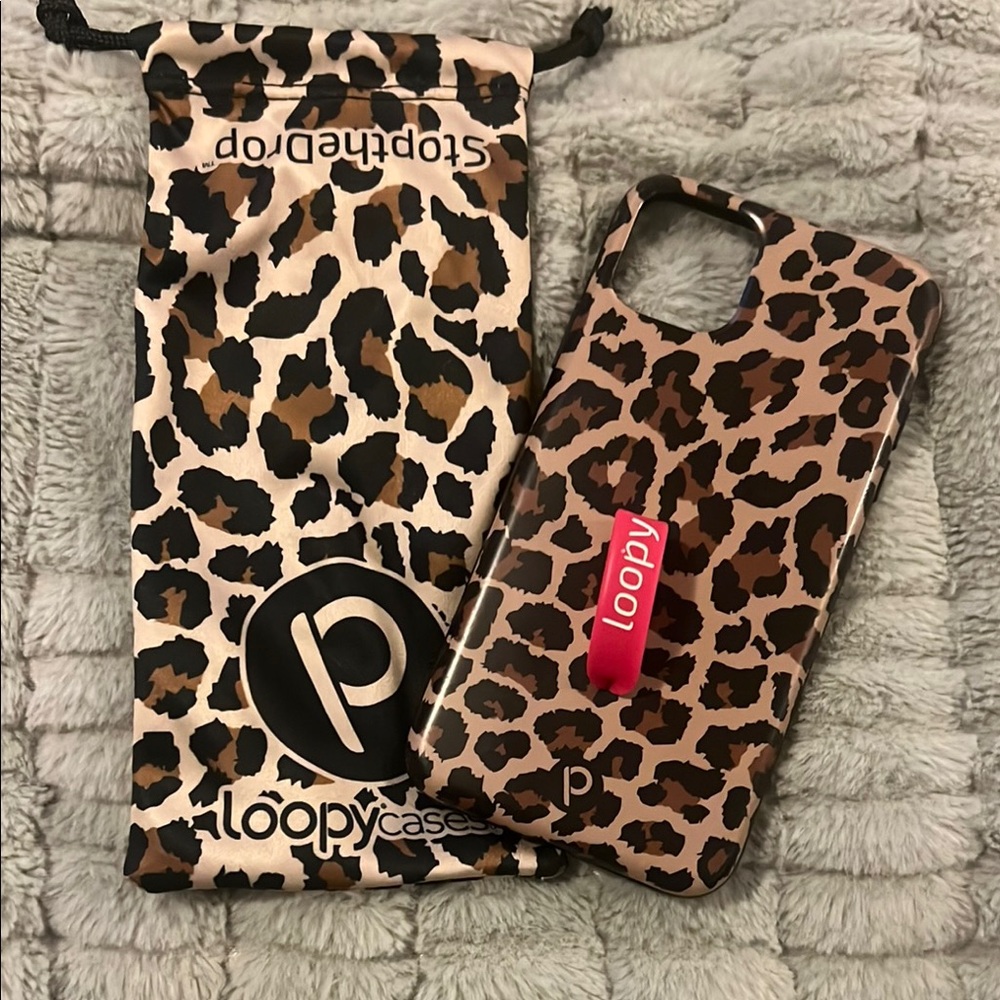 Loopy Leopard Print Phone Case
